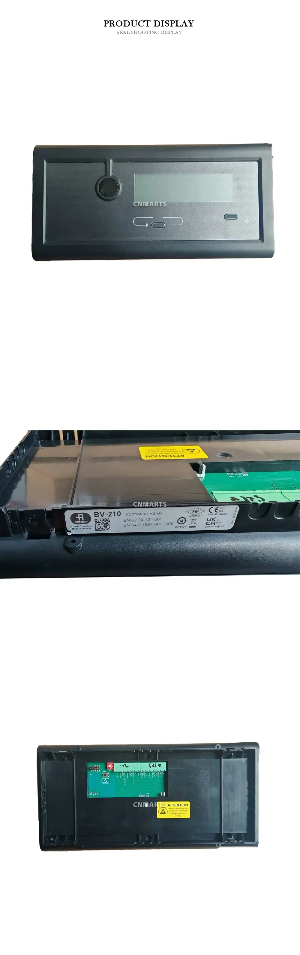 Autronica BV-210 Information Panel Description