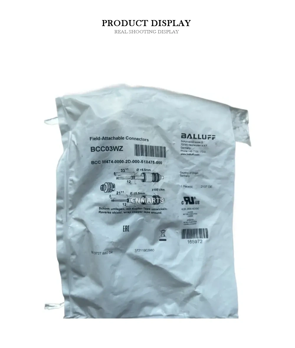 BALLUFF BCC03WZ Field-Attachable Connectors Description