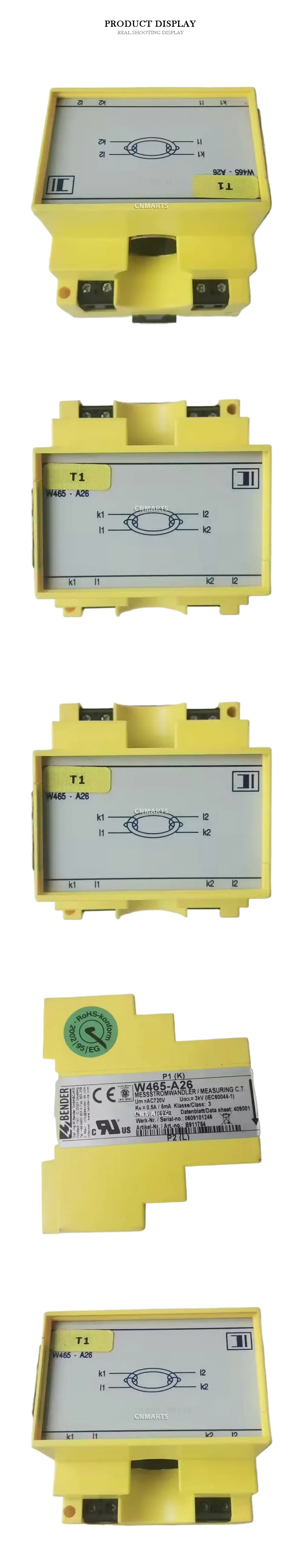 BENDER W465-A26 Measuring Current Transformer Description