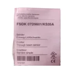 Baumer FSDK 07D9601/KS35A Photoelectric Through-Beam Sensor Emitter