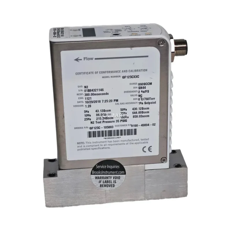 Brooks Instrument GF125CXXC Thermal Mass Flow Controller
