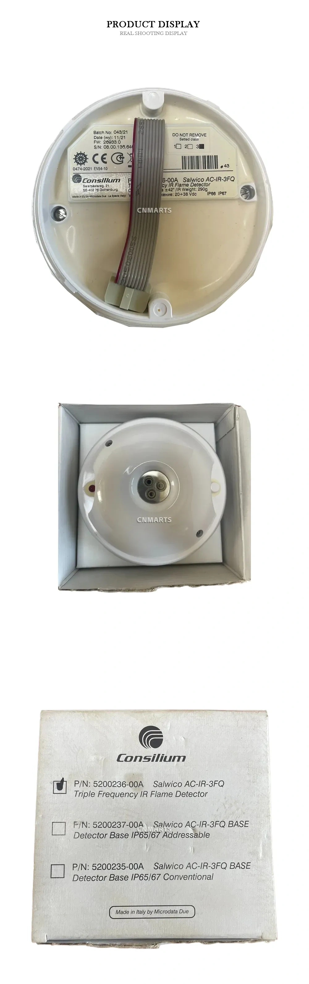 Consilium 5200236-00A Triple Frequency IR Flame Detector Description