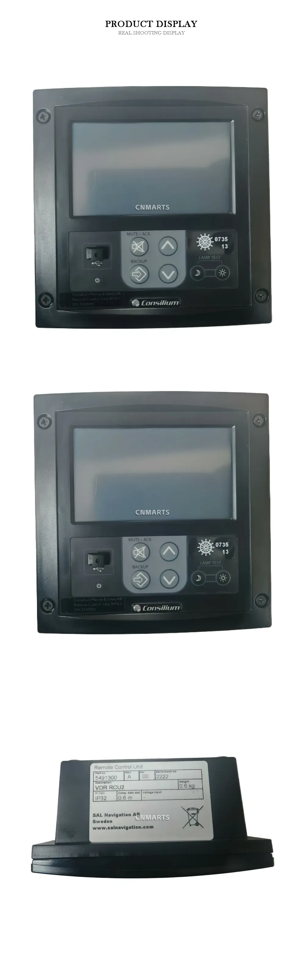 Consilium 5491300 Remote Control Unit Description