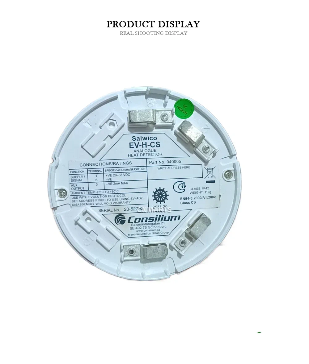 Consilium EV-H-CS Analogue Heat Detector Description