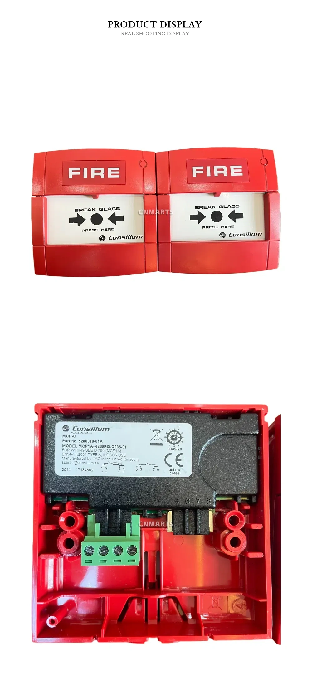 Consilium MCP1A-R330PG-C035-01 Manual Call Point Description