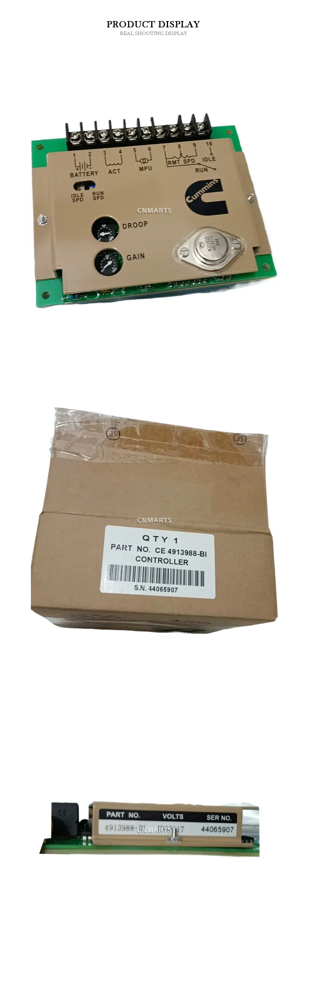 Cummins 4913988-BI Engine Speed Controller Description