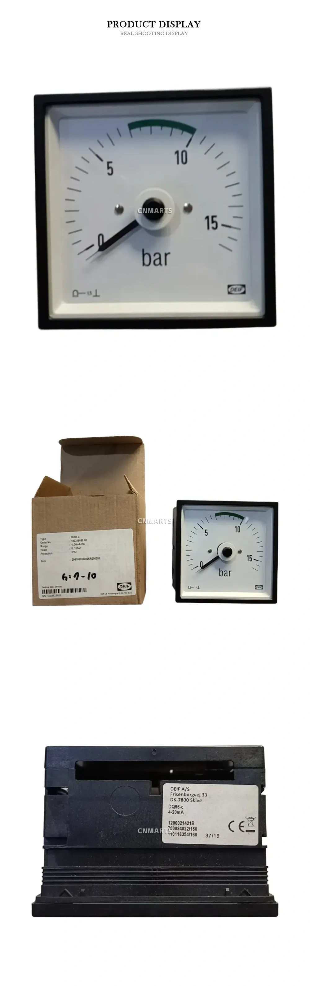 DEIF DQ96-c Analog Panel Meter Description