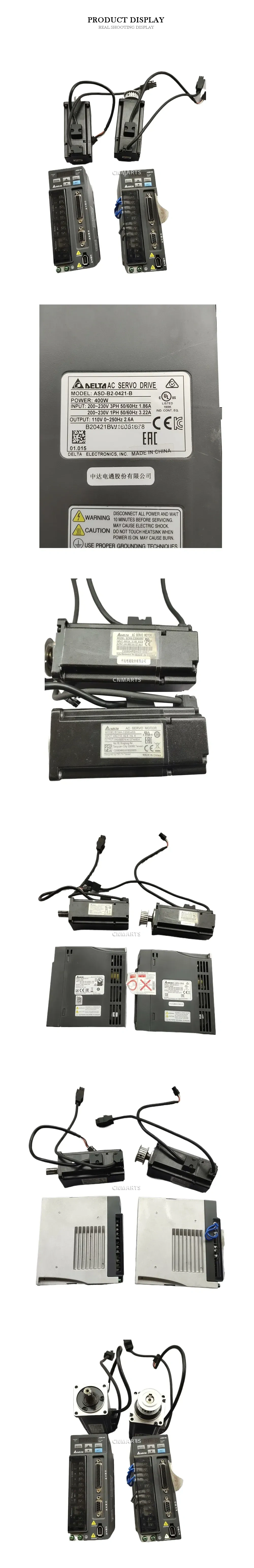 Delta ASD-B2-0421-B AC Servo Drive and Motor Description
