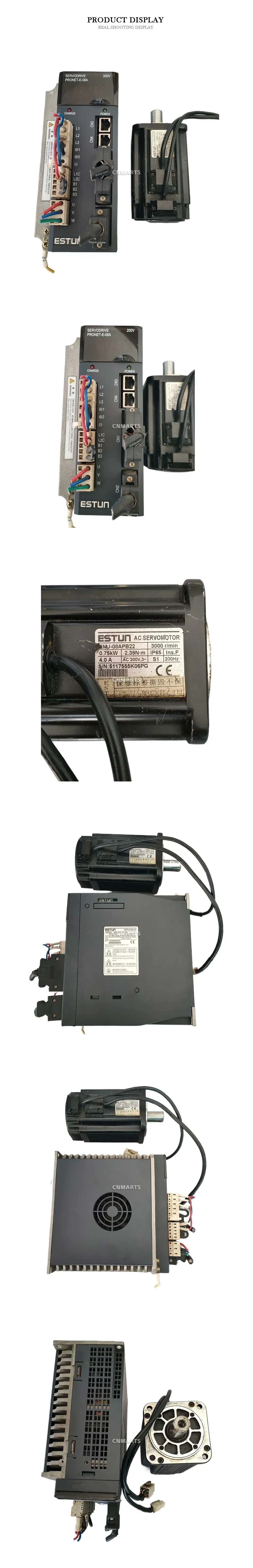 ESTUN PRONET-E-08A / EMJ-08APB22 AC Servo Drive and Motor Kit Description