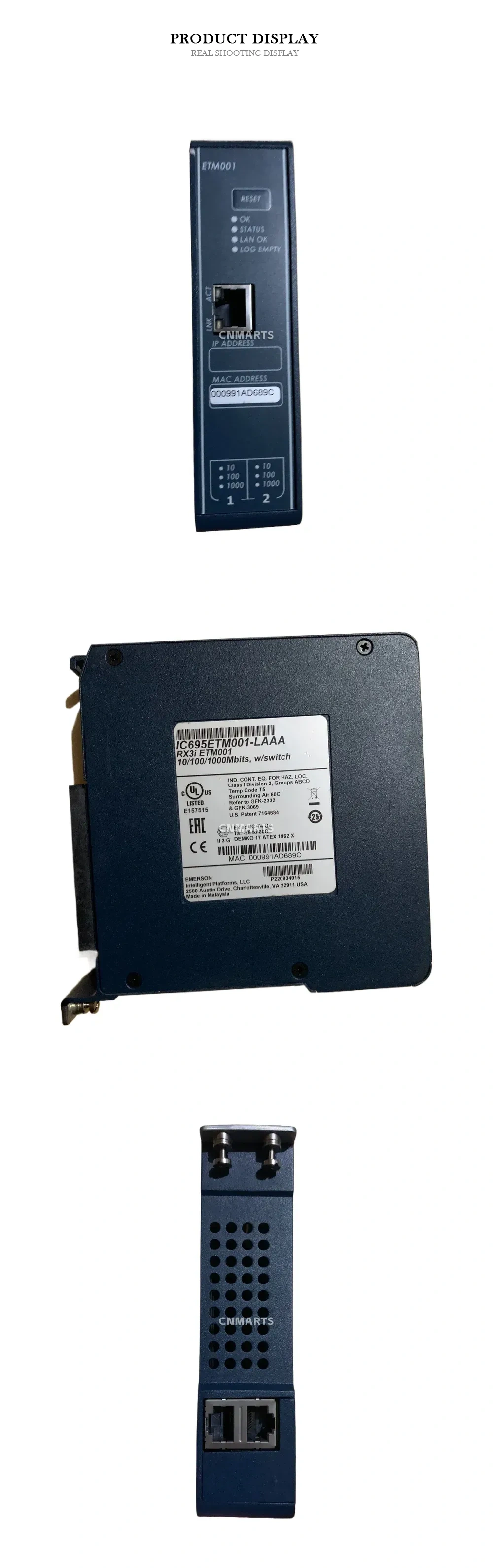 Emerson IC695ETM001-LAAA RX3i Ethernet Interface Module Description