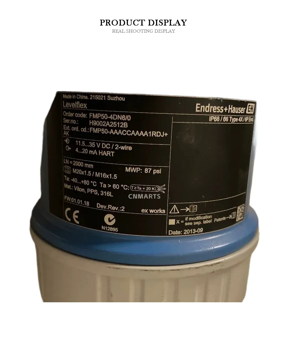 Endress+Hauser FMP50-4DN6/0 Levelflex Guided Wave Radar Level Transmitter Description