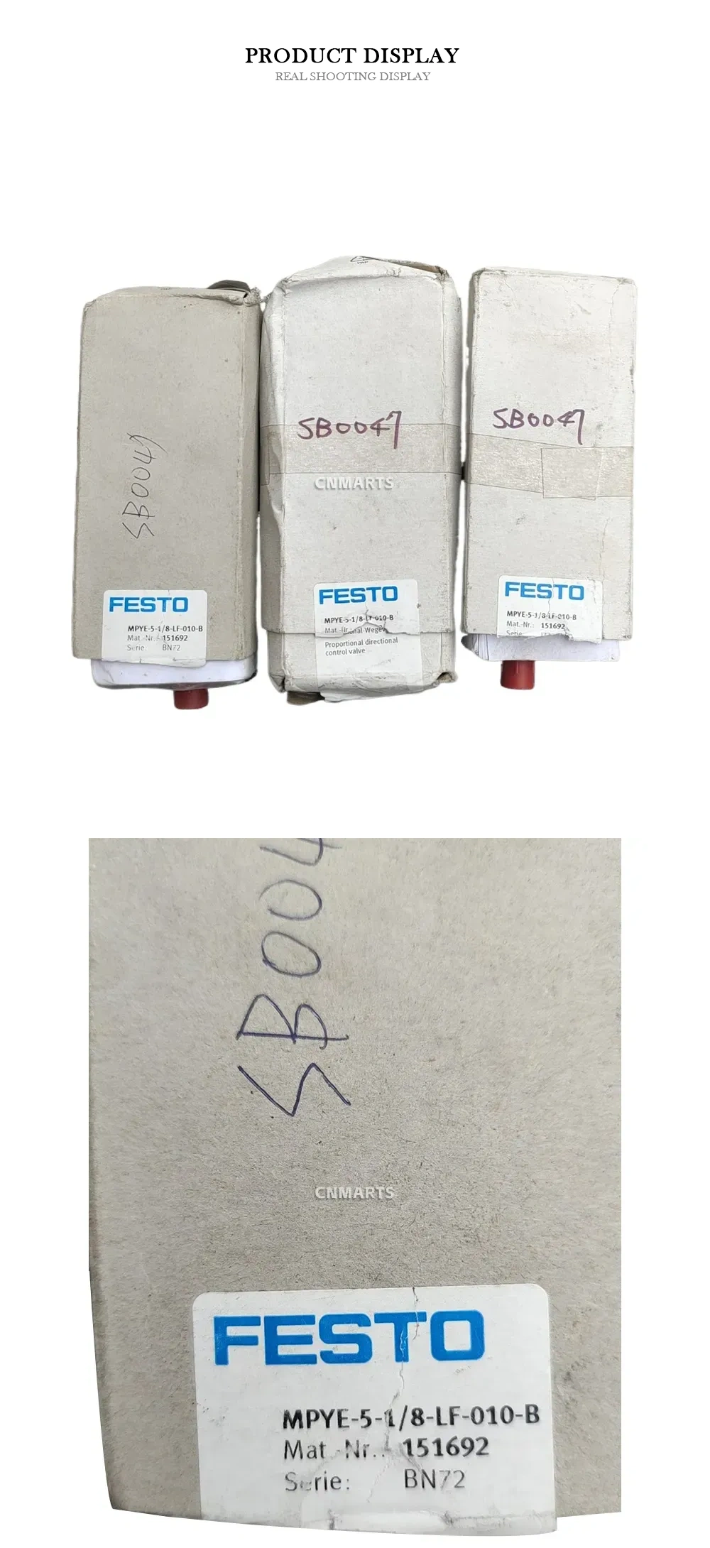 FESTO MPYE-5-1/8-LF-010-B Proportional Directional Control Valve Description
