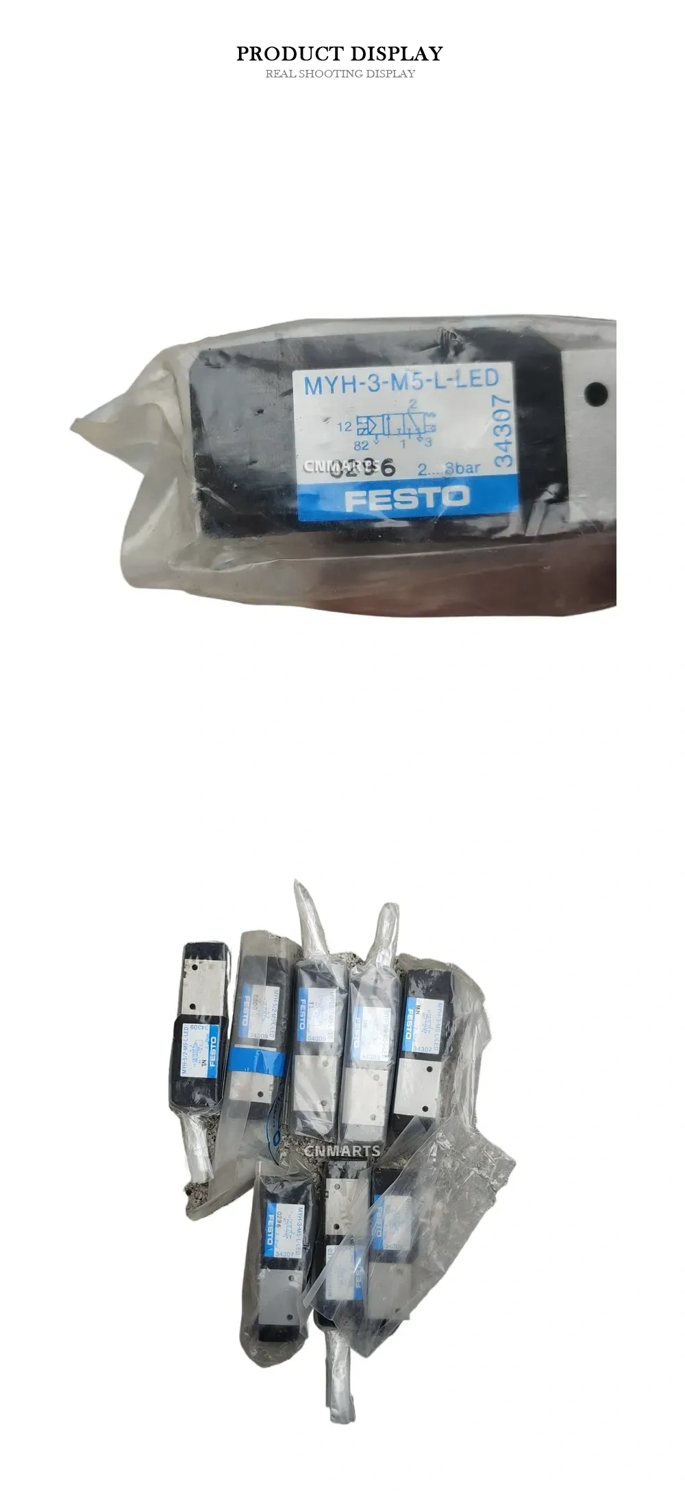 FESTO MYH-3-M5-L-LED Pneumatic Solenoid Valve Description