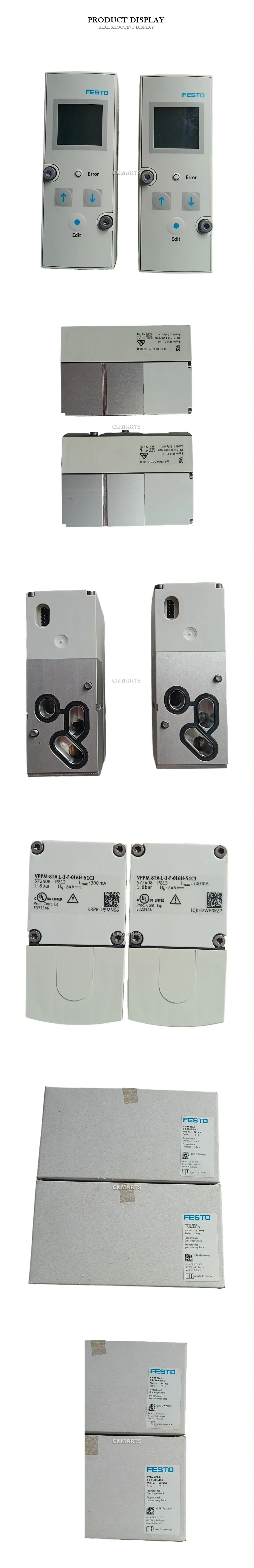 FESTO VPPM-8TA-L-1-F-0L6H-S1C1 Proportional Pressure Regulator Description