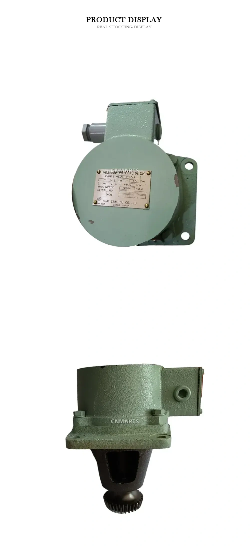 Fujii Seimitsu MGAH-2B-V5 Tachometer Generator Description