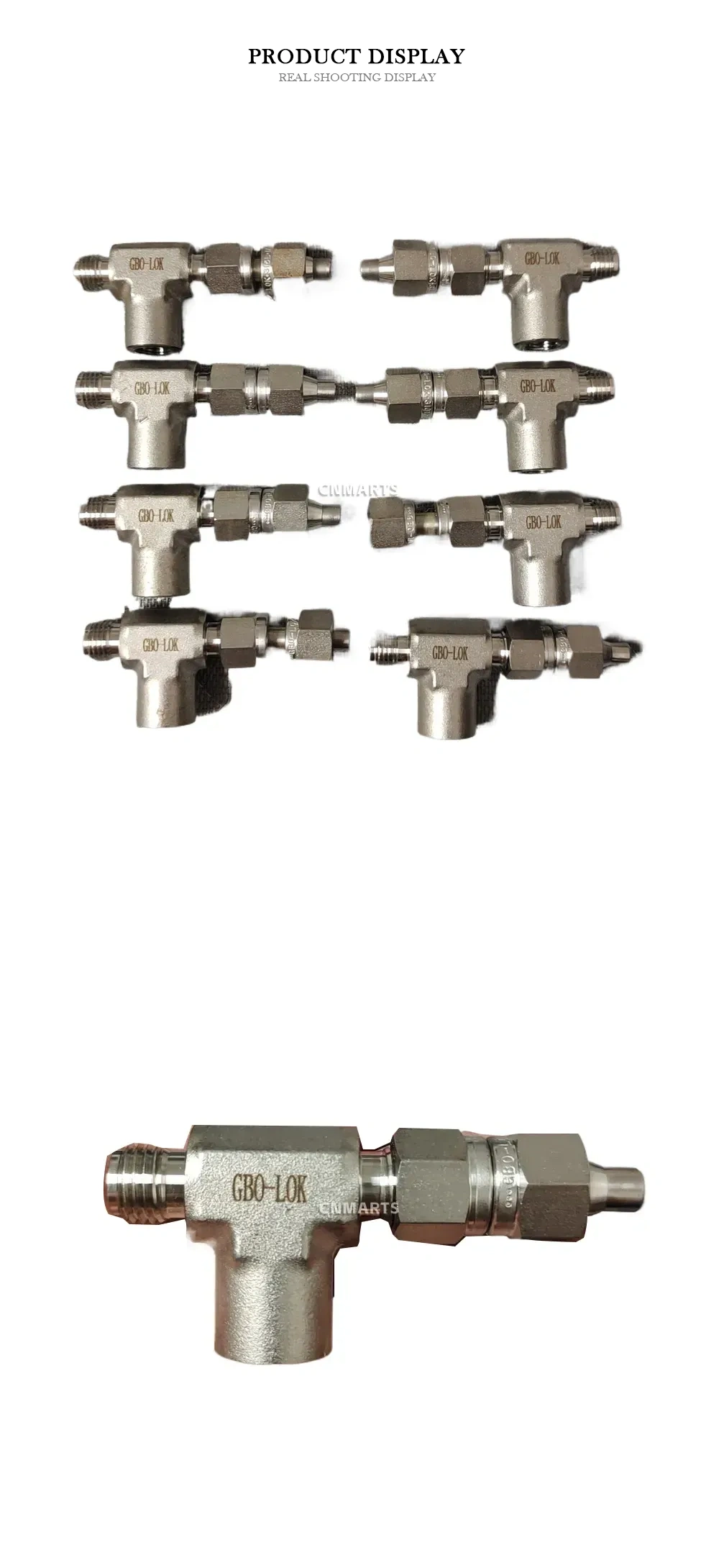 GBO-LOK Stainless Steel Instrumentation Tube Fitting Tee Description