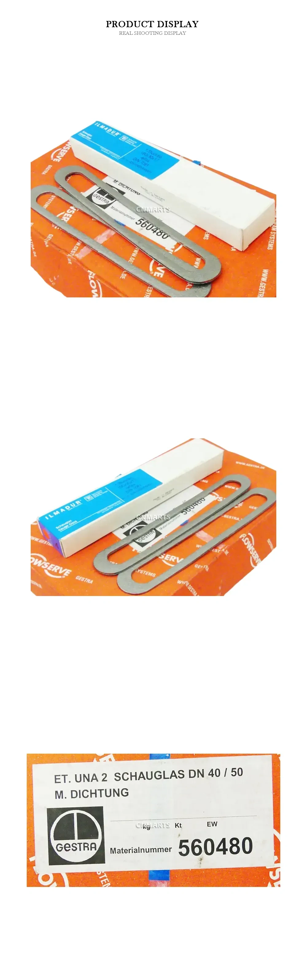 Gestra 560480 Sight Glass with Gasket Kit Description