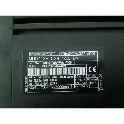 INDRAMAT MHD112B-024-NG0-BN Permanent Magnet Motor