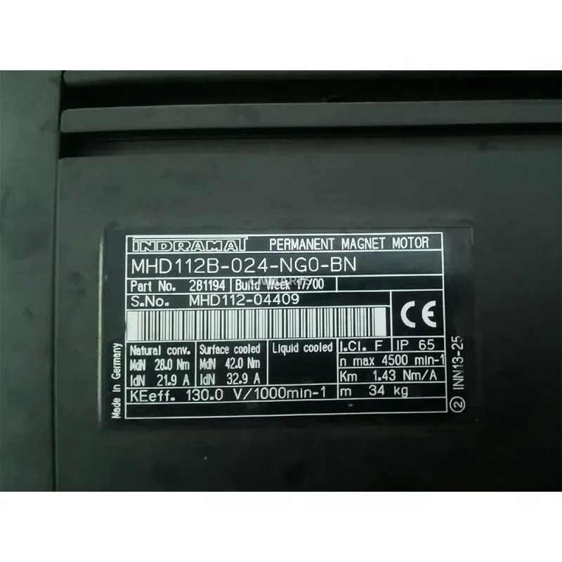 INDRAMAT MHD112B-024-NG0-BN Permanent Magnet Motor