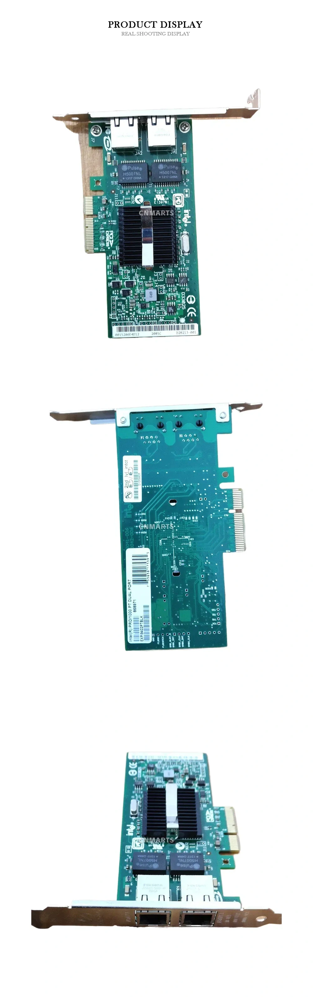 Intel PRO/1000 PT DUAL PORT Dual Port Gigabit Ethernet Server Adapter Description