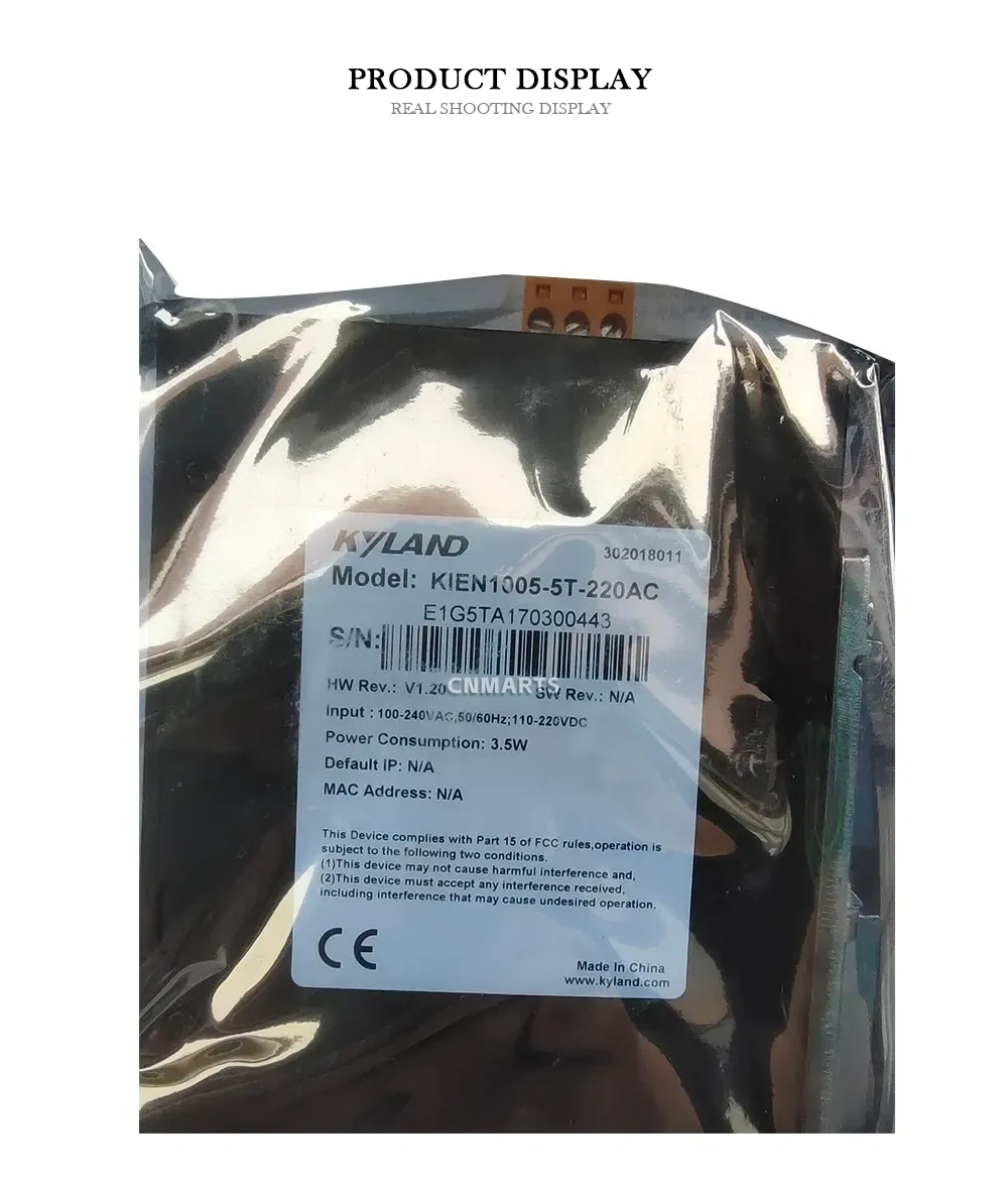 KYLAND KIEN1005-5T-220AC Industrial Ethernet Switch Description