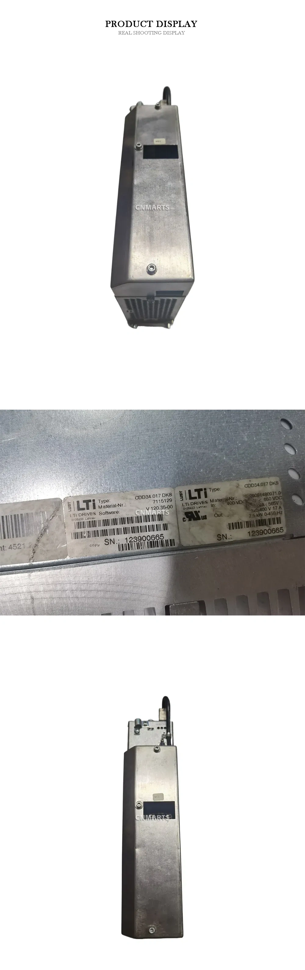 LTI DRIVES CDD34.017 DKS Servo Drive Description