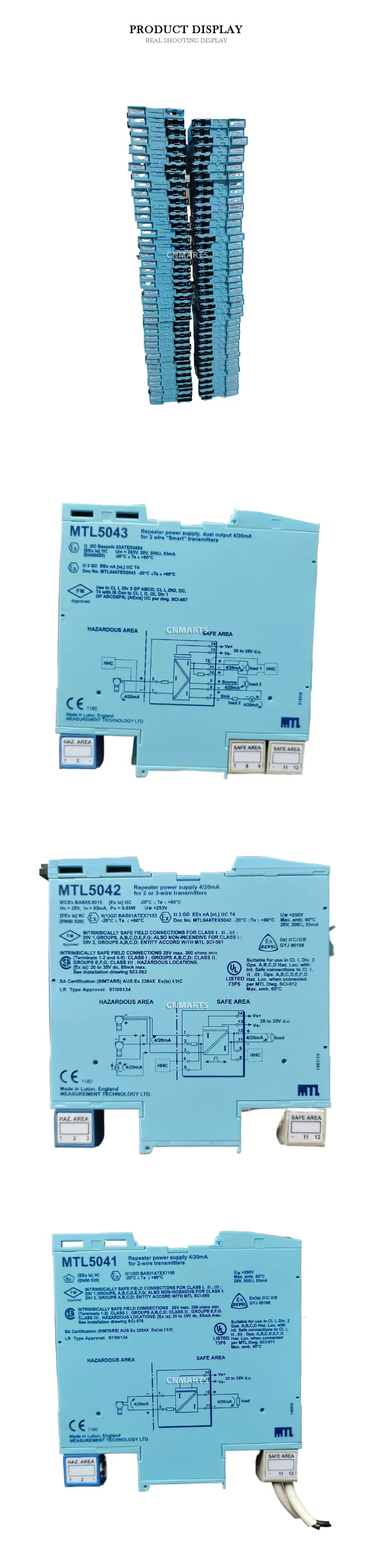 MTL MTL5041 / MTL5042 / MTL5043 Repeater Power Supply Description