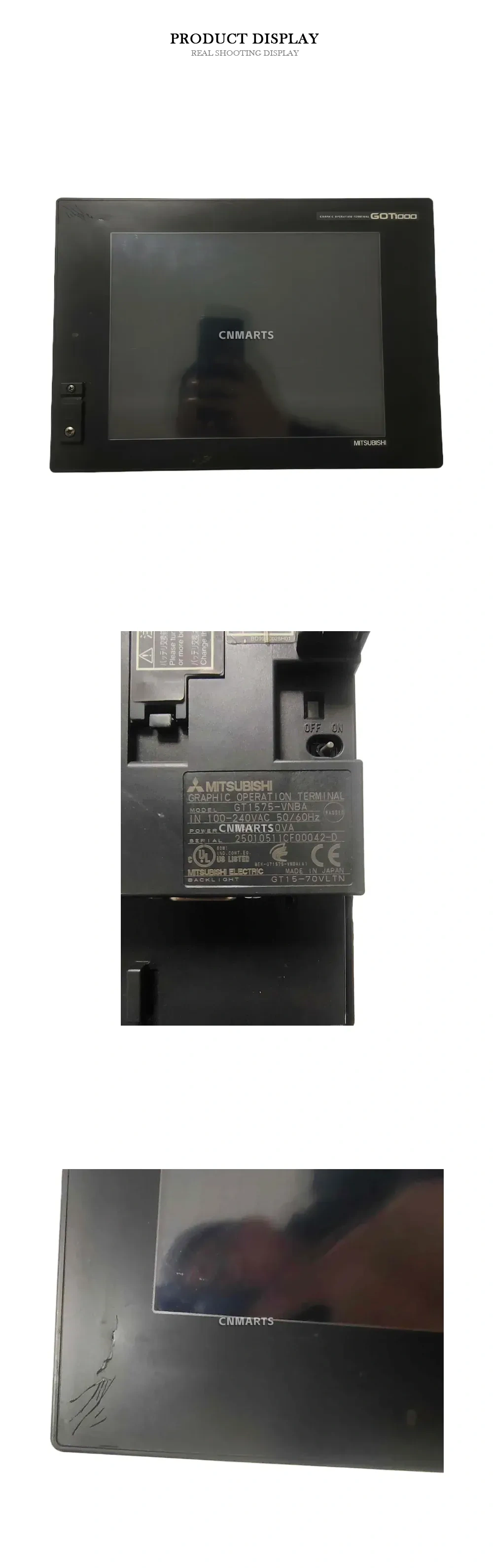 Mitsubishi GT1575-VNBA Graphic Operation Terminal Description