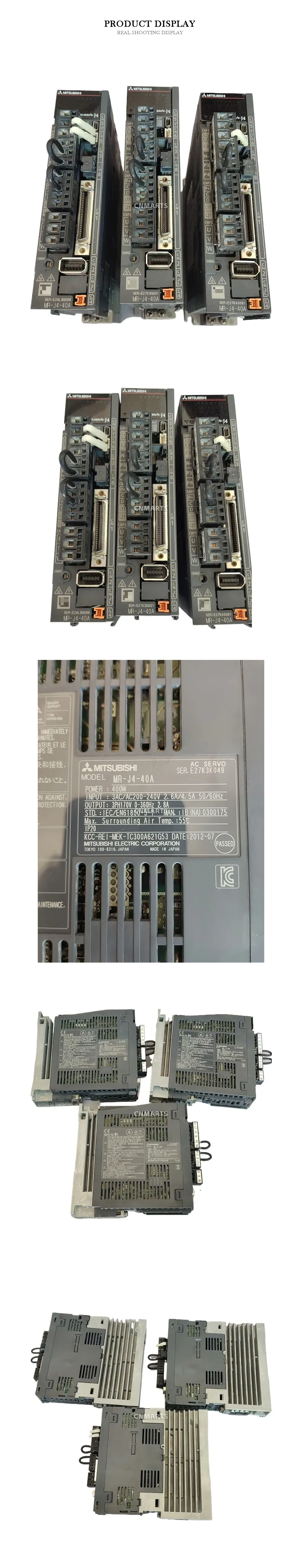 Mitsubishi MR-J4-40A AC Servo Amplifier Description