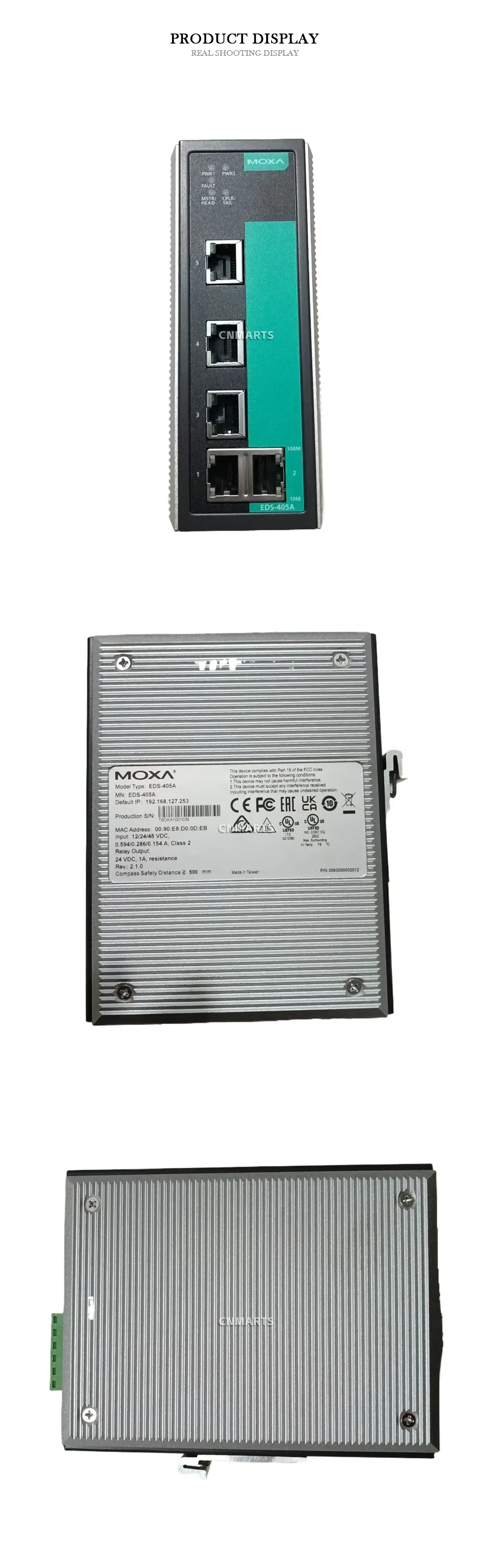 Moxa EDS-405A Industrial Ethernet Switch Description