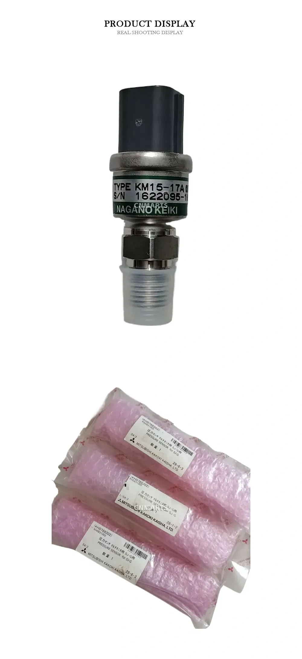 Nagano Keiki / Mitsubishi Kakoki Kaisha KM15-17A / KH831002 Pressure Sensor Description