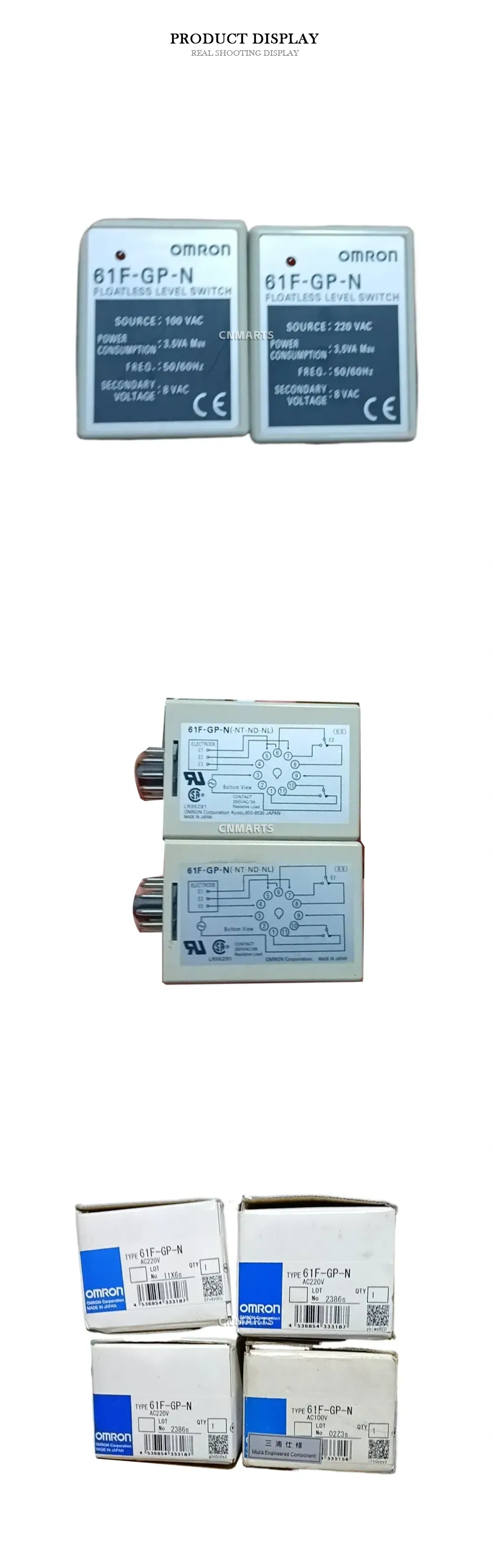 OMRON 61F-GP-N Floatless Level Switch Description