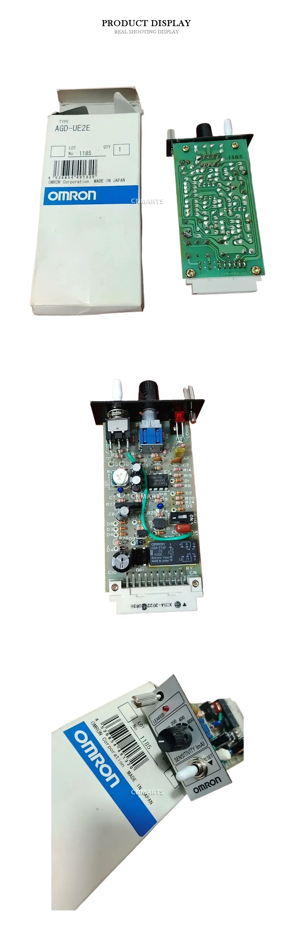 OMRON AGD-UE2E Leakage Detection Circuit Board Description
