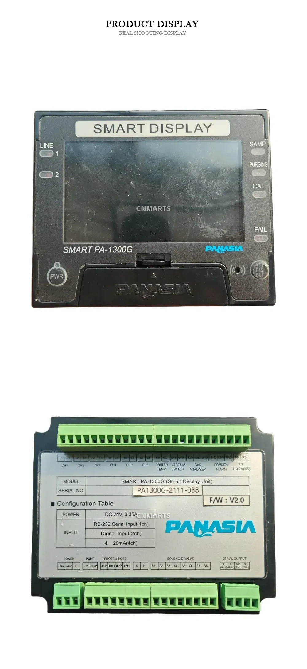 PANASIA SMART PA-1300G Smart Display Unit Description