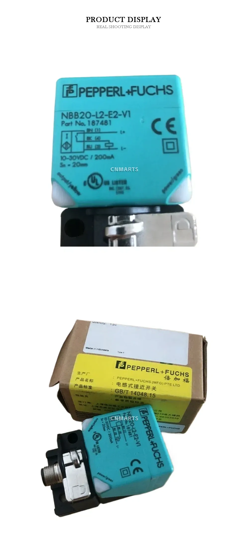 PEPPERL+FUCHS NBB20-L2-E2-V1 Inductive Proximity Sensor Description