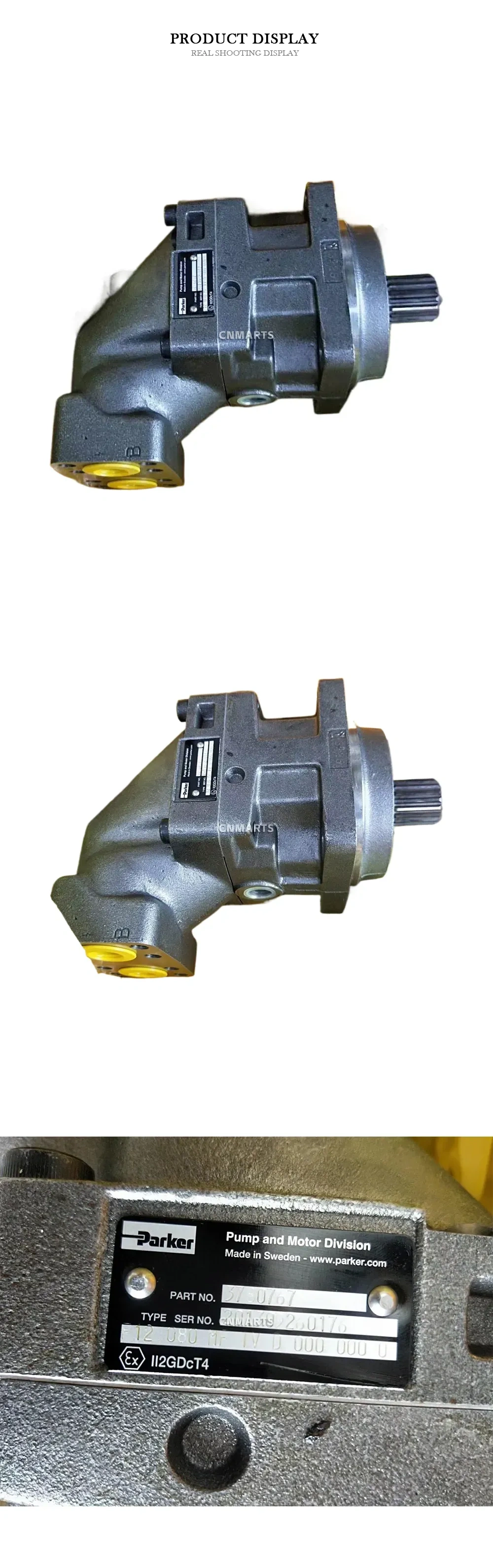 Parker 12 080 MF IV D 000 000 U Hydraulic Bent Axis Motor Description