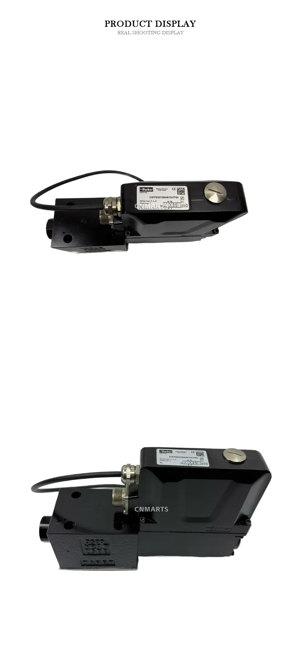 Parker D3FPE50YB9HB7047P80 Proportional Directional Control Valve Description