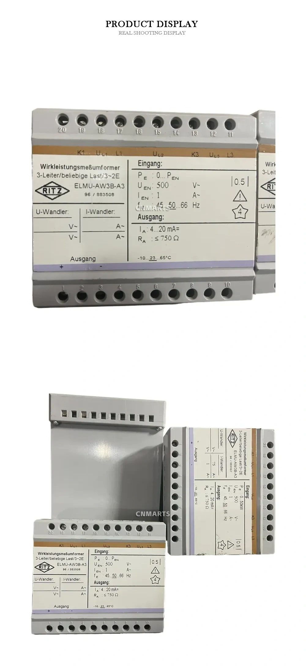 RITZ ELMU-AW3B-A3 Active Power Transducer Description