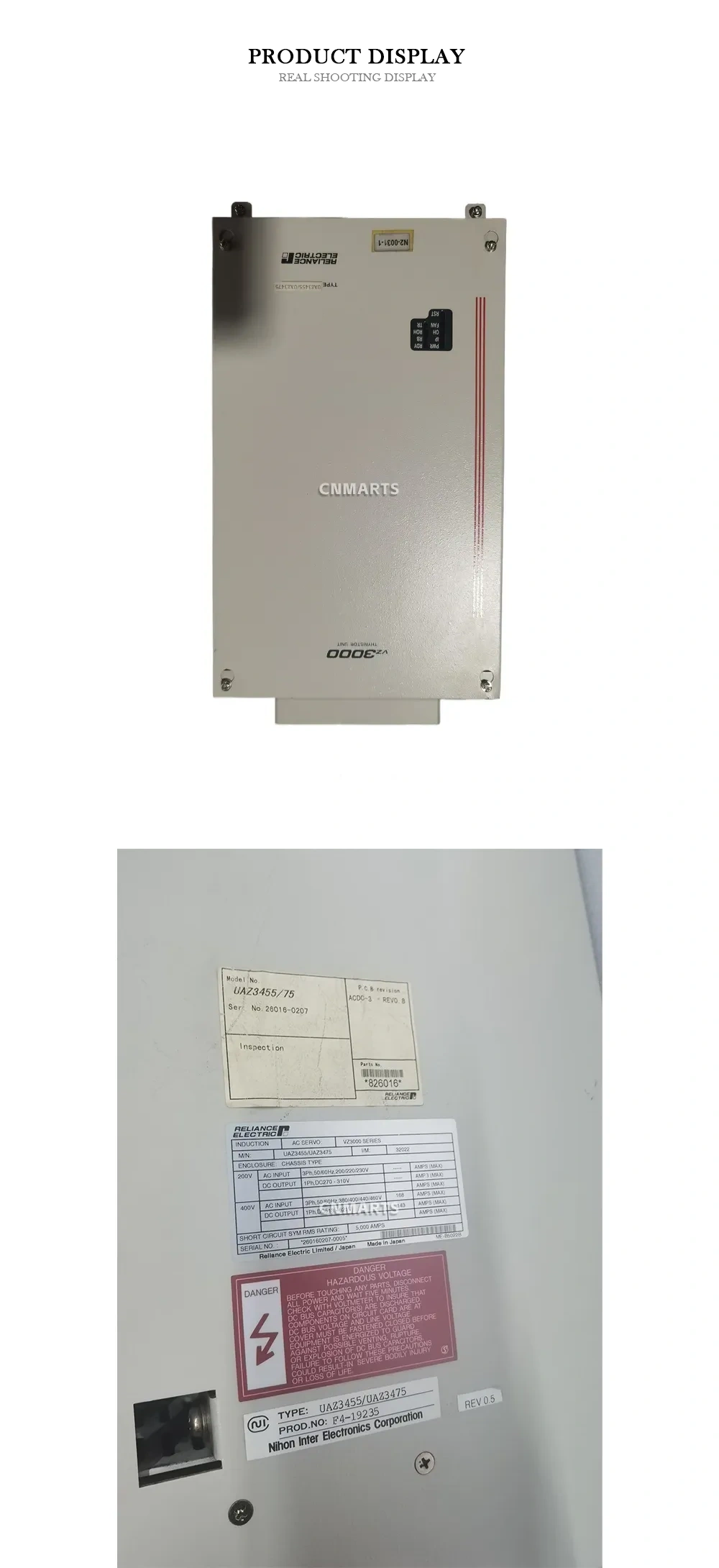 Reliance Electric UAZ3455/UAZ3475 Thyristor Unit Description