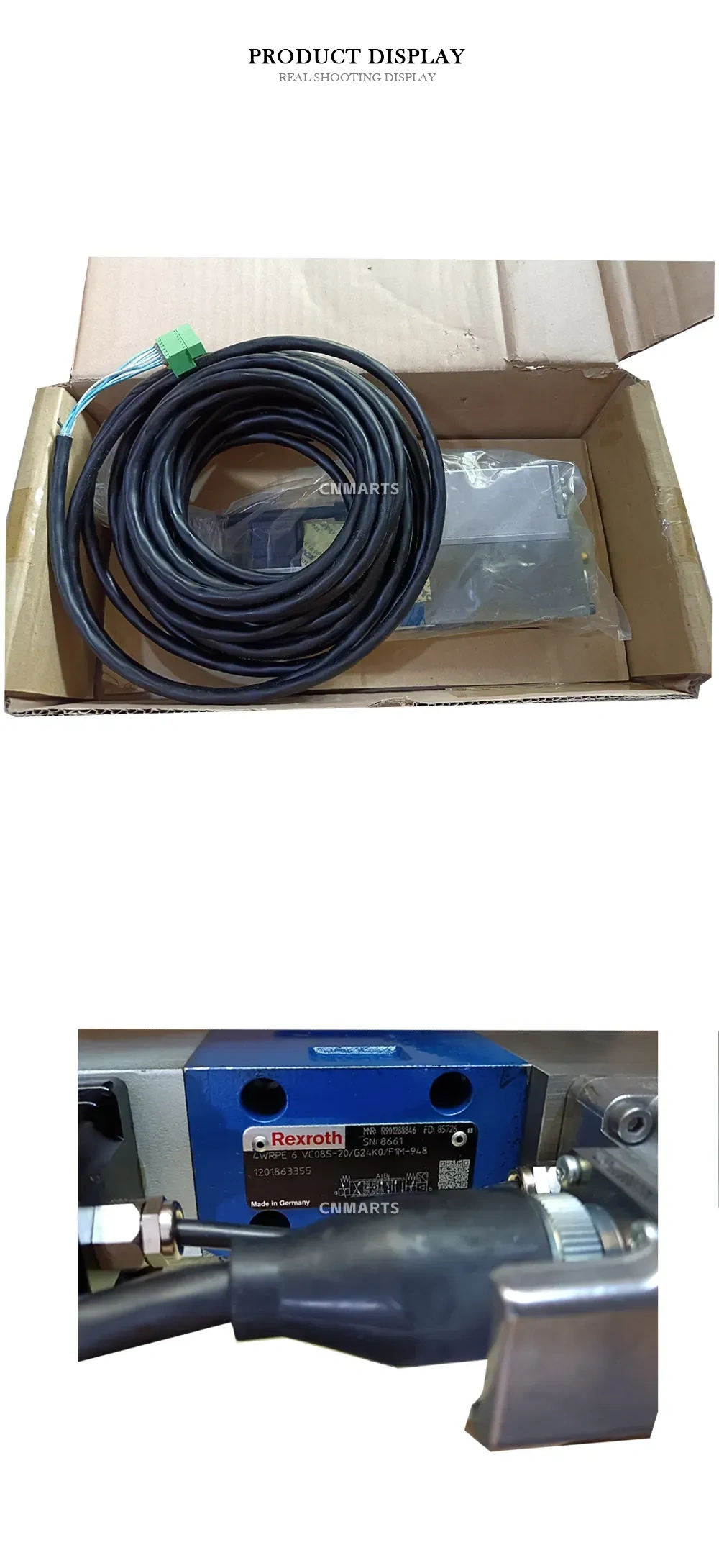 Rexroth 4WRPE 6 VC08S-20/G24K0/F1M-9L8 Hydraulic Servo Valve Description