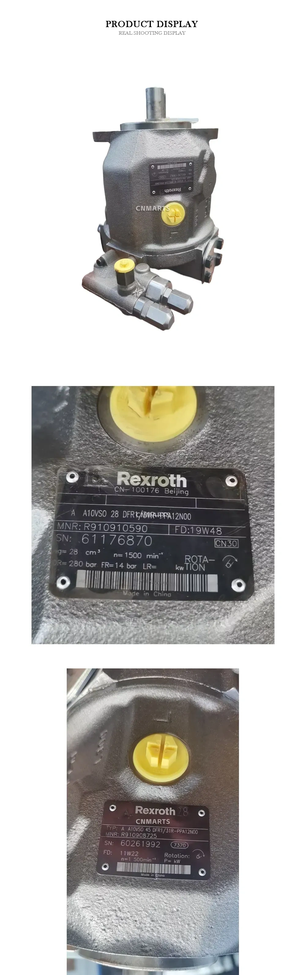 Rexroth A10VSO Axial Piston Variable Pump Description