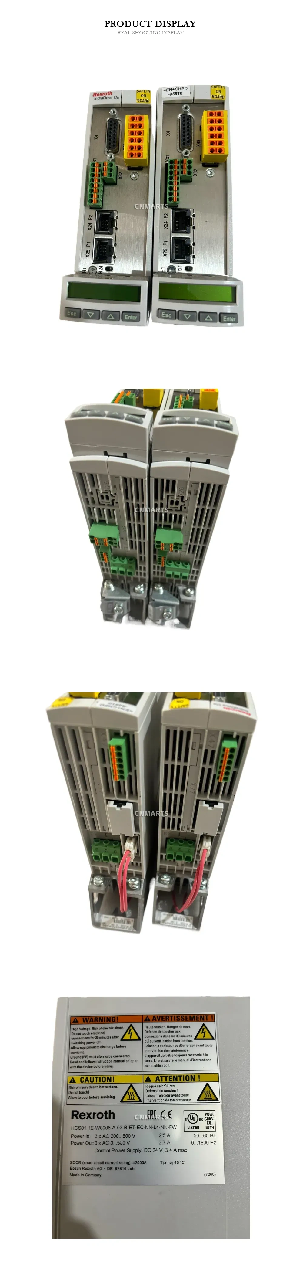 Rexroth HCS01.1E-W0008-A-03-B-ET-EC-NN-L4-NN-FW Servo Drive Description