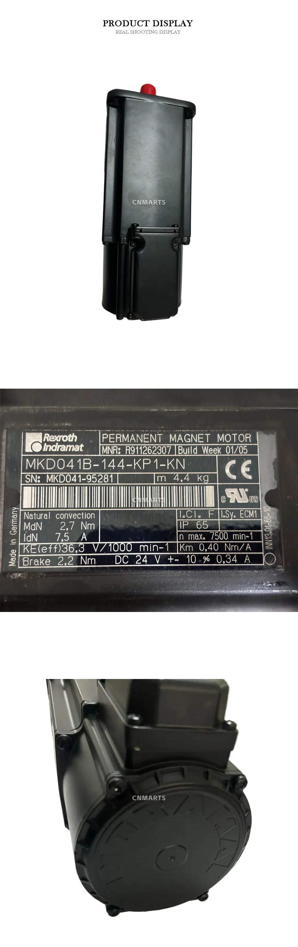 Rexroth Indramat MKD041B-144-KP1-KN Permanent Magnet Motor Description