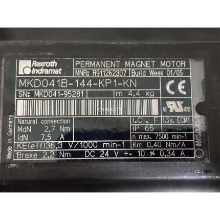 Rexroth Indramat MKD041B-144-KP1-KN Permanent Magnet Motor
