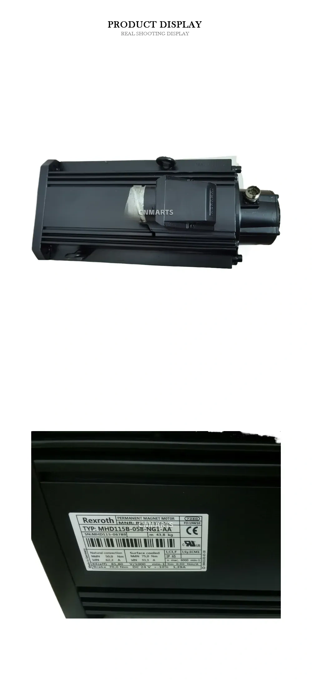 Rexroth MHD115B-058-NG1-AA Permanent Magnet Motor Description