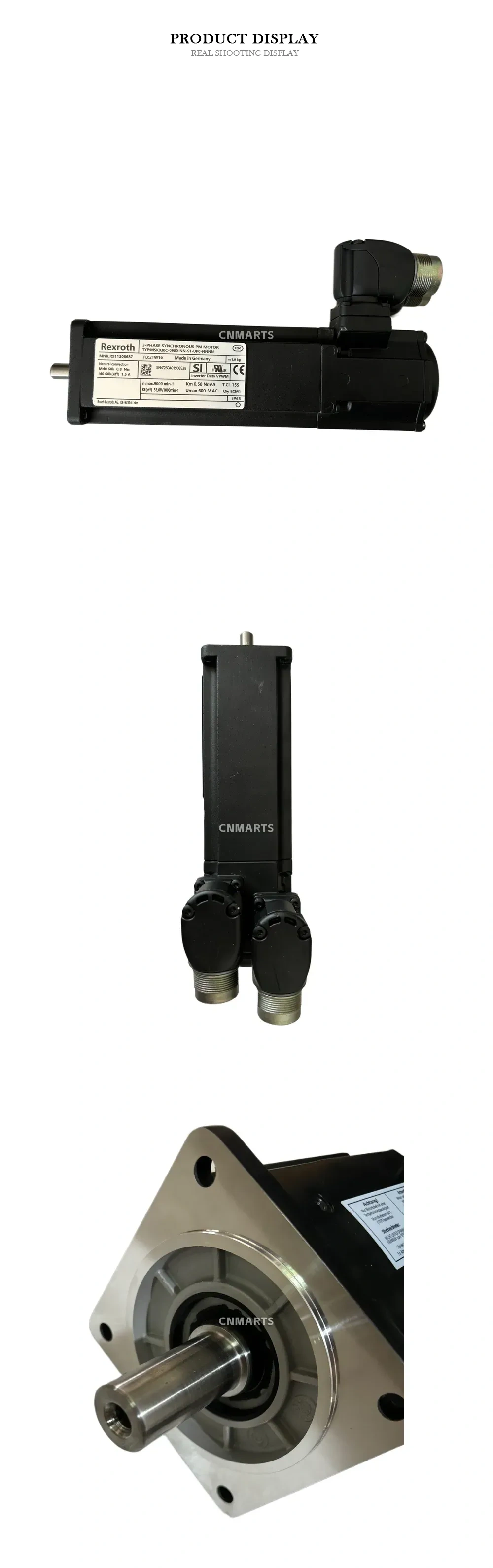 Rexroth MSK030C-0900-NN-S1-UP0-NNNN 3-Phase Synchronous PM Motor Description