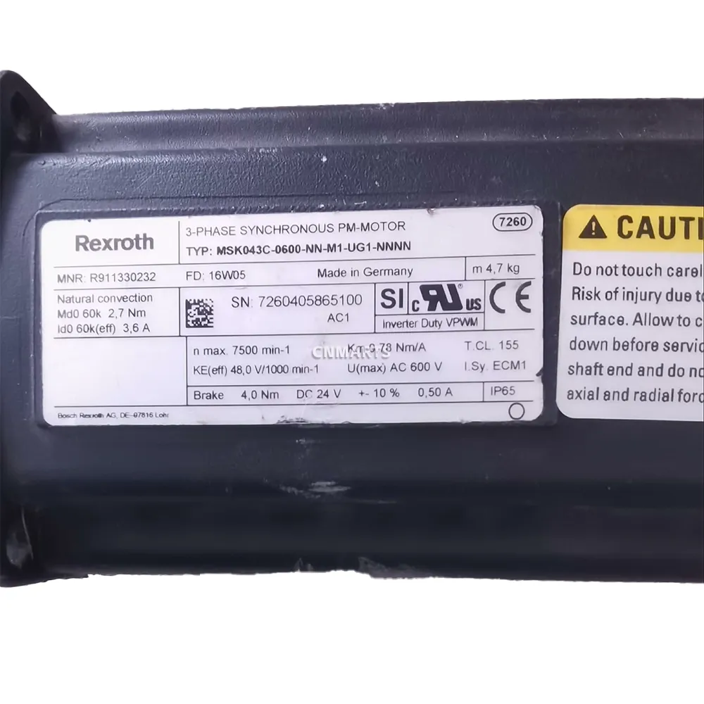Rexroth MSK043C-0600-NN-M1-UG1-NNNN 3-Phase Synchronous PM-Motor-img1 Rexroth MSK043C-0600-NN-M1-UG1-NNNN 3-Phase Synchronous PM-Motor