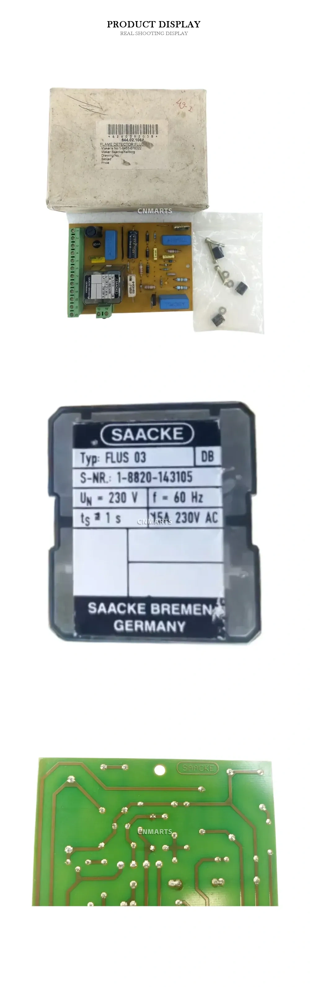 SAACKE FLUS 03 Flame Detector Control Board Description