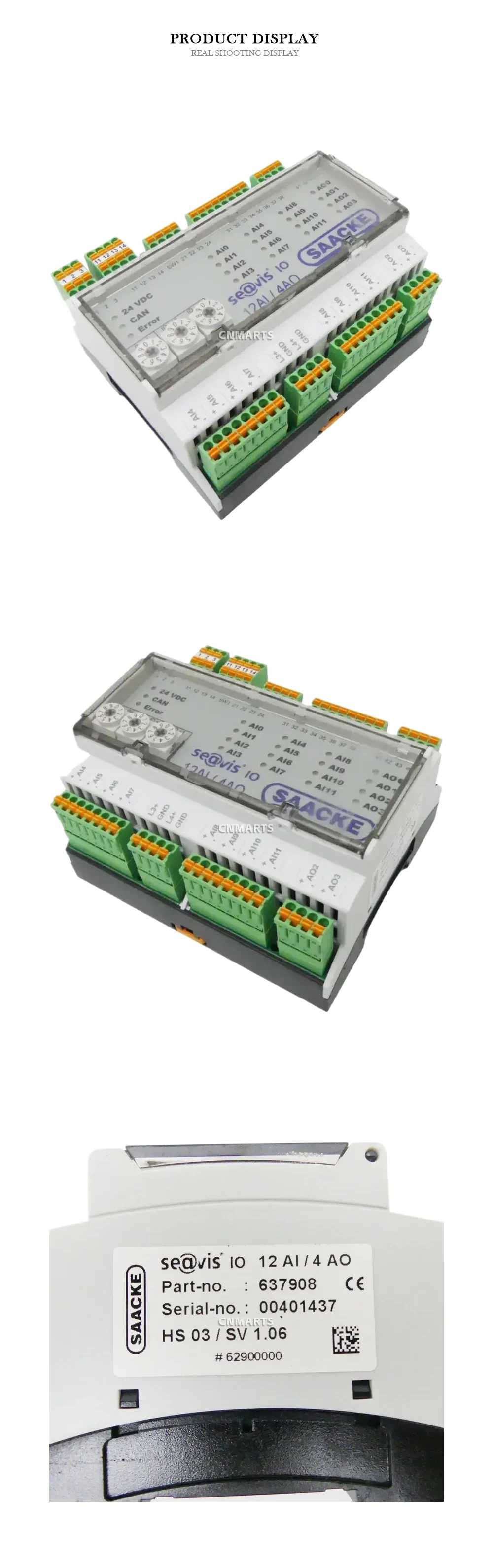 SAACKE se@vis IO 12 AI / 4 AO I/O Module Description
