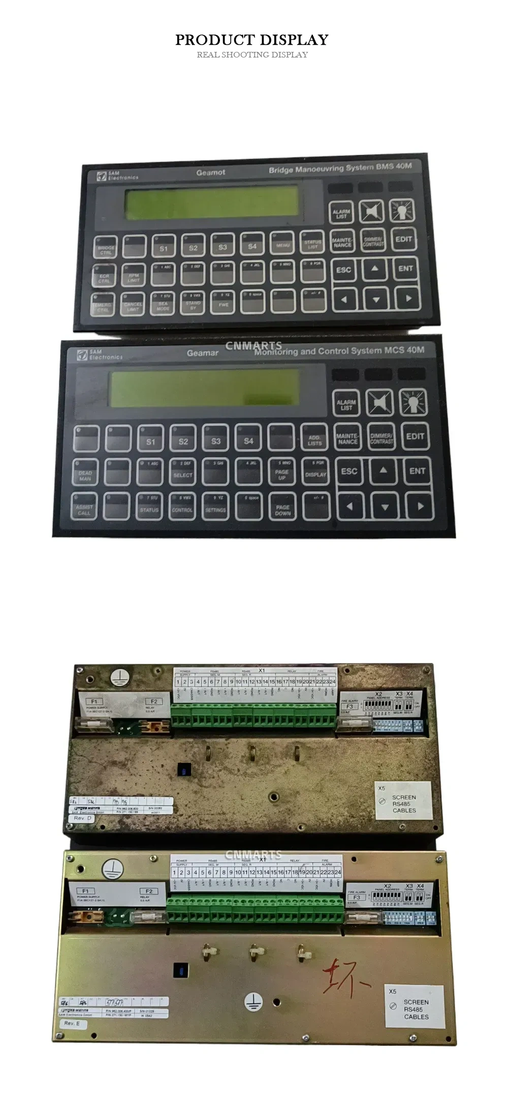 SAM Electronics BMS 40M / MCS 40M Marine Control Panel System Description